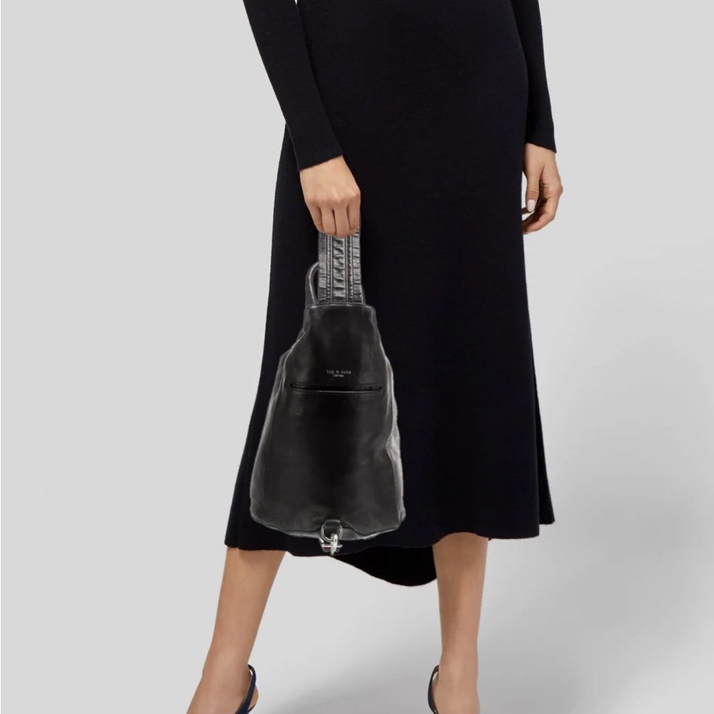 Rag & Bone Black High Low Skirt